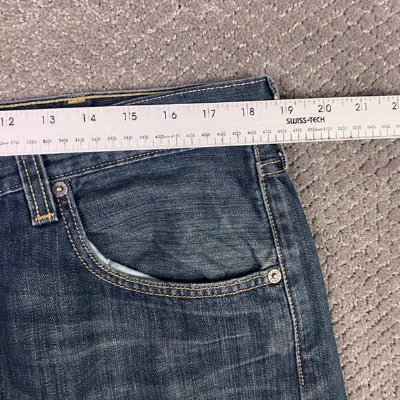 Levi's 501 Jeans Men's 38 x 32 Measures 37 x 29 Red Tab Button Fly Blue Cotton - Picture 12 of 16